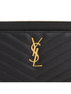 Cassandre Matelasse Large Zipped Clutch Bag Black - SAINT LAURENT - BALAAN 7