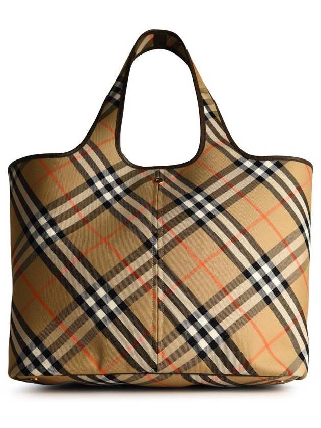 Check Medium Tote Bag Sand - BURBERRY - BALAAN 2