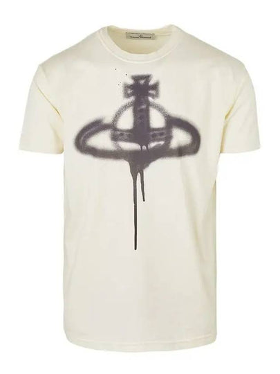 Spray ORB Classic Short Sleeve T-Shirt Butter - VIVIENNE WESTWOOD - BALAAN 2