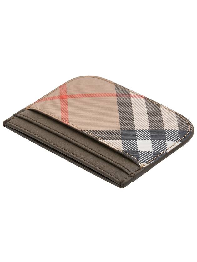 Check Card Wallet Beige - BURBERRY - BALAAN 5