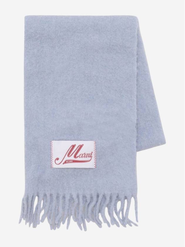 Alpaca Wool Muffler Light Blue - MARNI - BALAAN 2