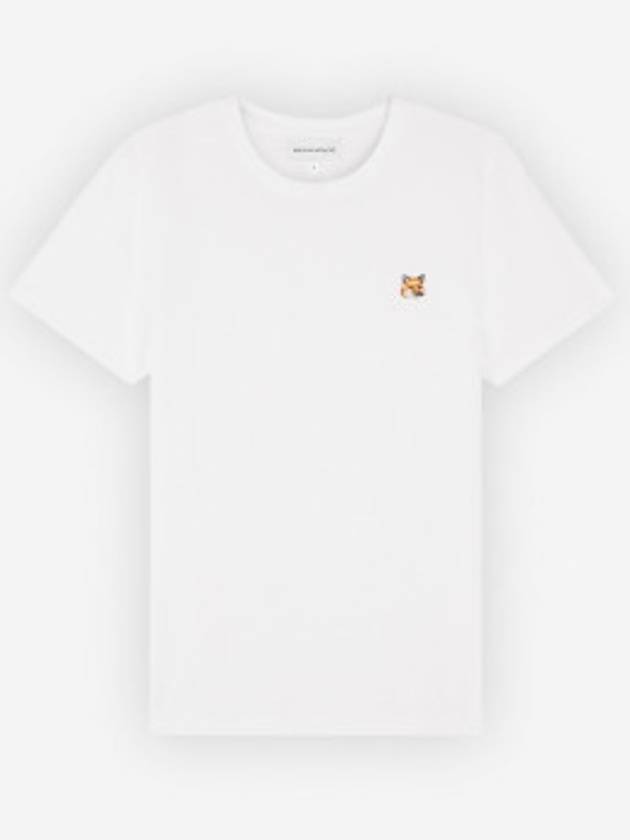 Fox Head Patch Regular Short Sleeve T-Shirt White - MAISON KITSUNE - BALAAN 5