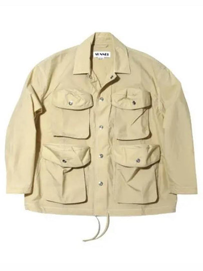 Multi Cargo Pocket Shirt Jacket Beige - SUNNEI - BALAAN 2