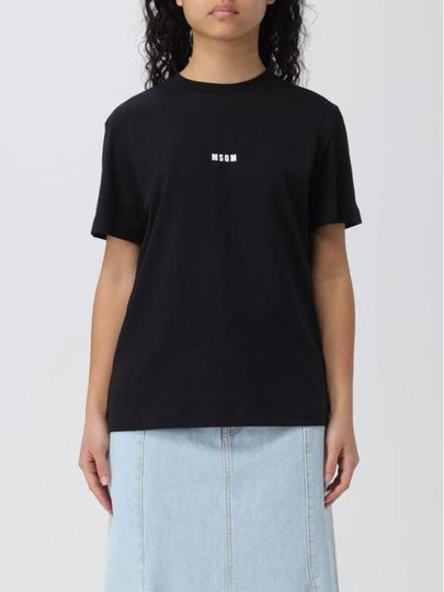 Micro Logo Short Sleeve T-Shirt Black - MSGM - BALAAN 2