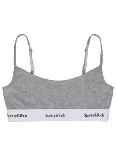 Serif Logo Bra Gray - SPORTY & RICH - BALAAN 1