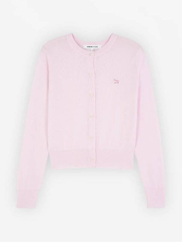 Baby Fox Patch Regular Cardigan Pale Pink - MAISON KITSUNE - BALAAN 2