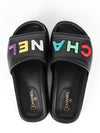 Multicolor rainbow logo mule slippers 36 230 - CHANEL - BALAAN 8