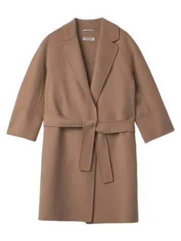 Arona virgin wool coat beige - S MAX MARA - BALAAN 1