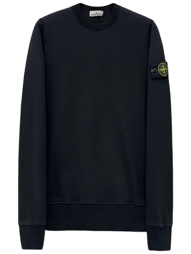 Wappen Patch Garment Dyed Sweatshirt Black - STONE ISLAND - BALAAN 2