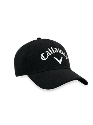 Women's Side Crest Structured Ball Cap Black - CALLAWAY GOLF - BALAAN 1