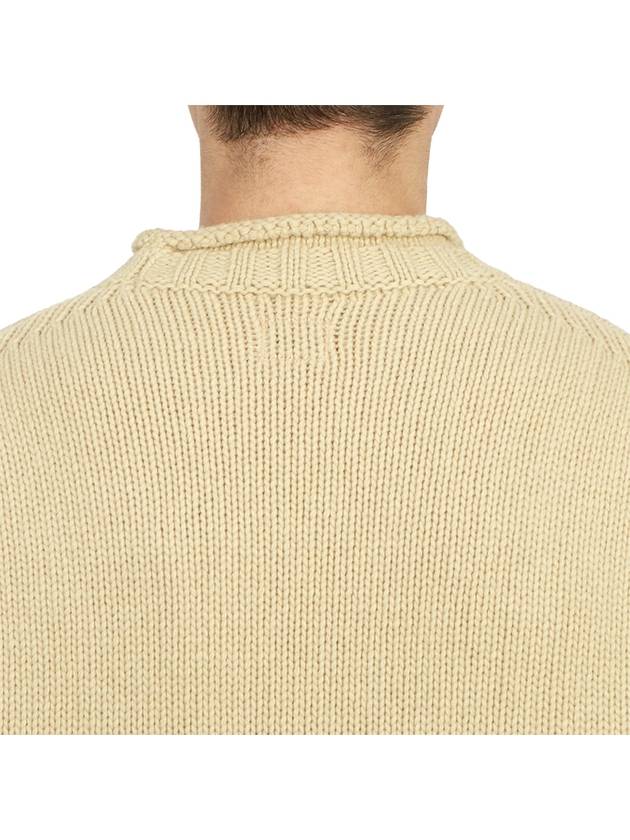 Men's Lambswool Lens Knit Top Beige - CP COMPANY - BALAAN 8