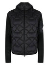 Padded Hooded Cardigan Black - MONCLER - BALAAN 2