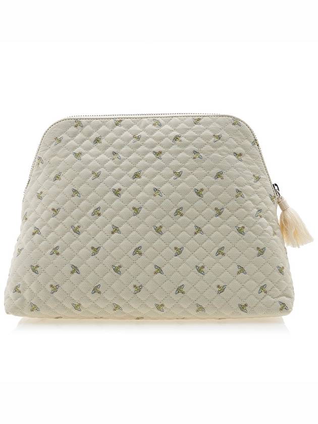 Quilted Baby ORB Wash Bag Beige - VIVIENNE WESTWOOD - BALAAN 4