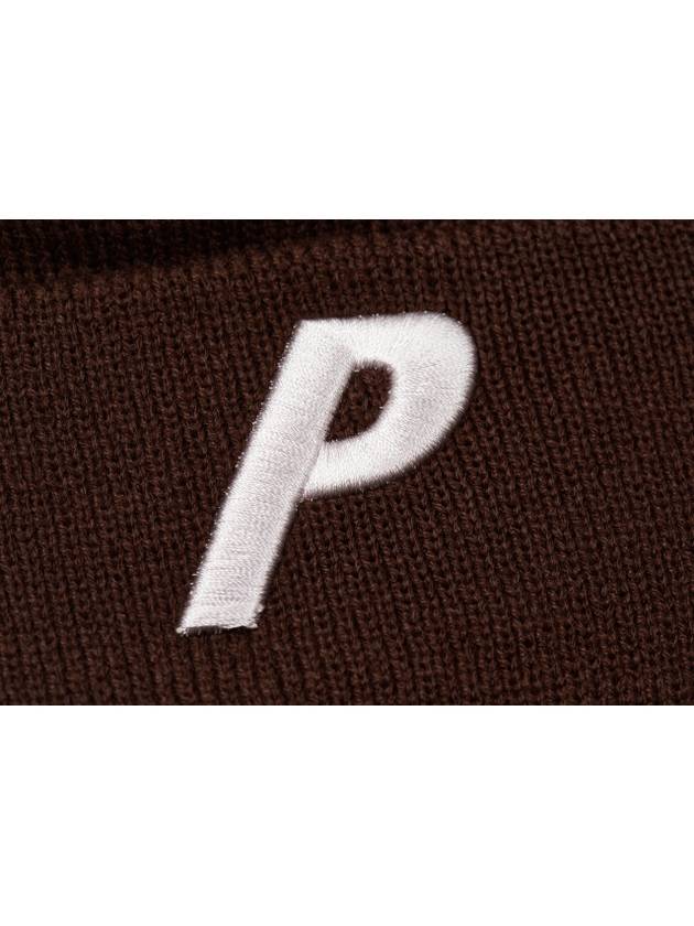 3D P Beanie Brown 3D P Beanie Brown - PALACE - BALAAN 3