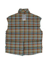 Goose Down Check Padding Vest Green - PEOPLE OF THE WORLD - BALAAN 4