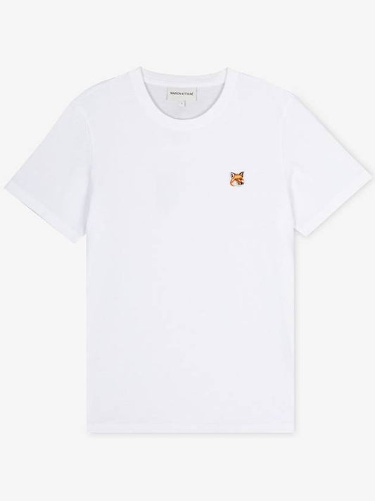 Women s Fox Head White Short Sleeve T Shirt LW00105KJ0008 WH - MAISON KITSUNE - BALAAN 1