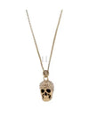 Skull Cubic Pendant Necklace Gold - ALEXANDER MCQUEEN - BALAAN 2