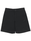 Club Chino Embroidered Logo Shorts Black - NIKE - BALAAN 3