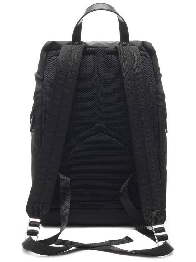 Re-Nylon Saffiano Leather Backpack Black - PRADA - BALAAN 5