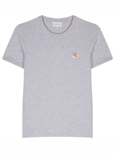 Fox Head Patch Regular Short Sleeve T-Shirt Grey - MAISON KITSUNE - BALAAN 2