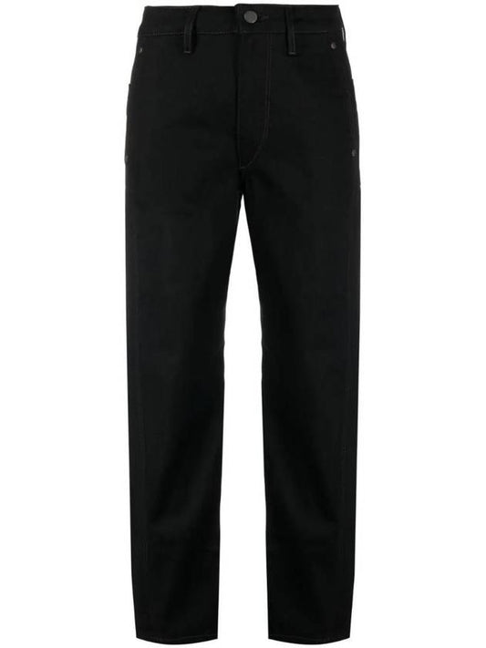 Mid-Rise Twisted Jeans Black - LEMAIRE - BALAAN 1
