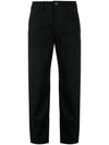 Mid-Rise Twisted Jeans Black - LEMAIRE - BALAAN 1