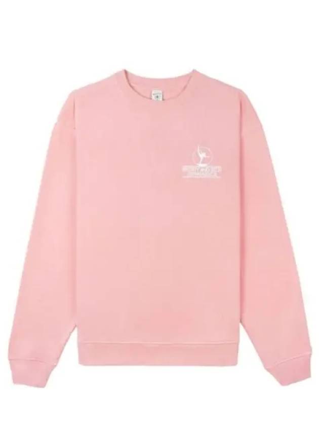 Gymnastics Logo Print Cotton Sweatshirt Pink - SPORTY & RICH - BALAAN 2