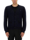 Bold Fox Head Patch Regular Cardigan Navy - MAISON KITSUNE - BALAAN 2