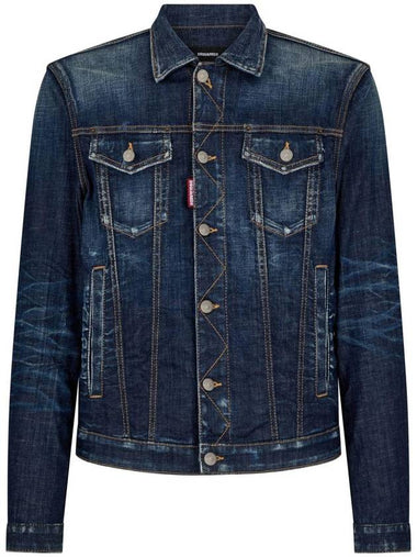 Wash Dan Denim Jacket Blue - DSQUARED2 - BALAAN 1