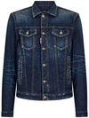 Wash Dan Denim Jacket Blue - DSQUARED2 - BALAAN 1