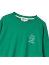 Essential Embroidery Swweatshirts Green - THE GREEN LAB - BALAAN 4