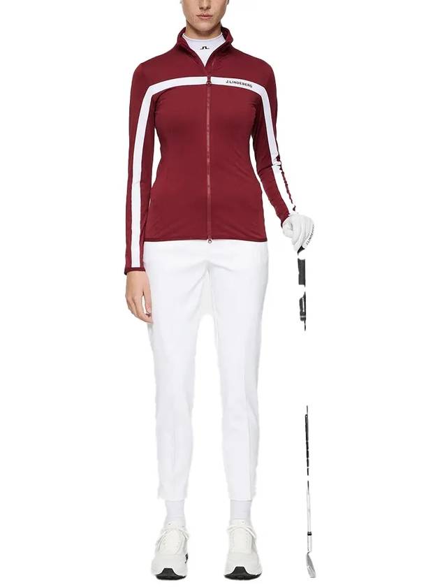 Seasonal Janice Mid Layer Track Jacket Red - J.LINDEBERG - BALAAN 5