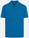 Cotton Polo Shirt Blue - BOTTEGA VENETA - BALAAN 3