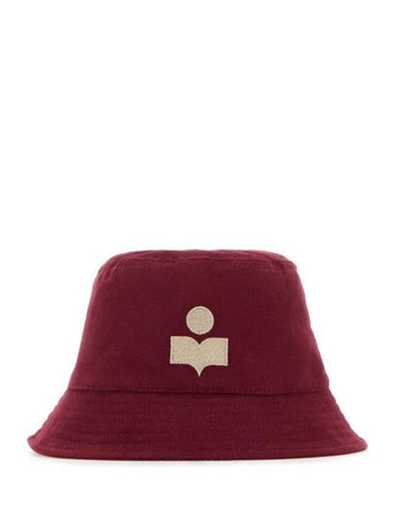 Haley Embroidered Logo Bucket Hat Red - ISABEL MARANT - BALAAN 1