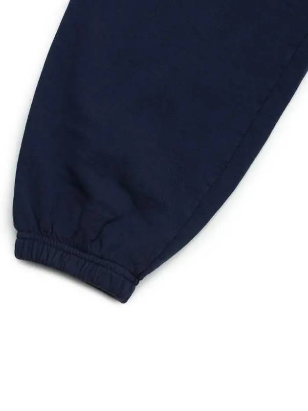 Training Logo Cotton Jogger Track Pants Navy - SPORTY & RICH - BALAAN 5