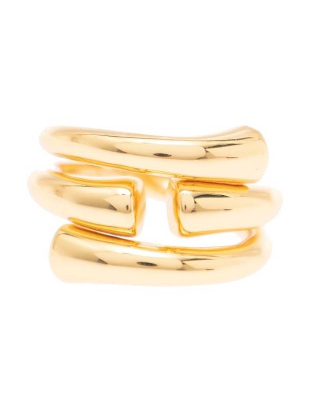 'New Tube' Gold-Colored Ring In 18K Gold-Plated Bronze Woman - FEDERICA TOSI - BALAAN 3