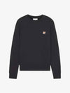 Fox Head Patch Regular Sweatshirt Black - MAISON KITSUNE - BALAAN 2