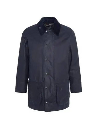 Men's Beaufort Wax Jacket Navy - BARBOUR - BALAAN 2