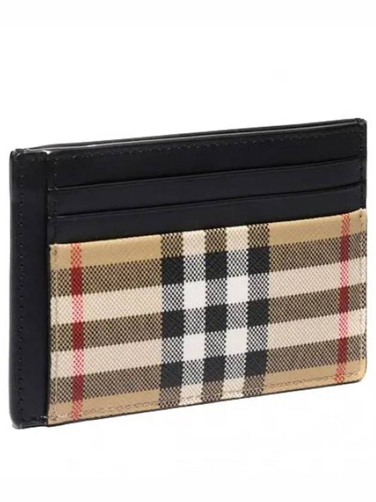 Vintage check money clip card case men s wallet - BURBERRY - BALAAN 1