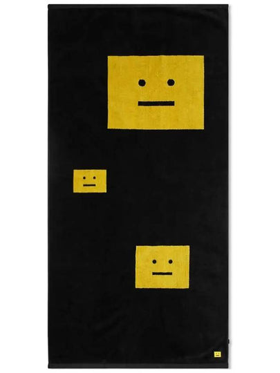 12th Anniversary Face Pattern Two-tone Towel C80075 BWX - ACNE STUDIOS - BALAAN 2