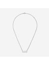 Necklace Script Pendant 925 Sterling Necklace Silver - GUCCI - BALAAN 1