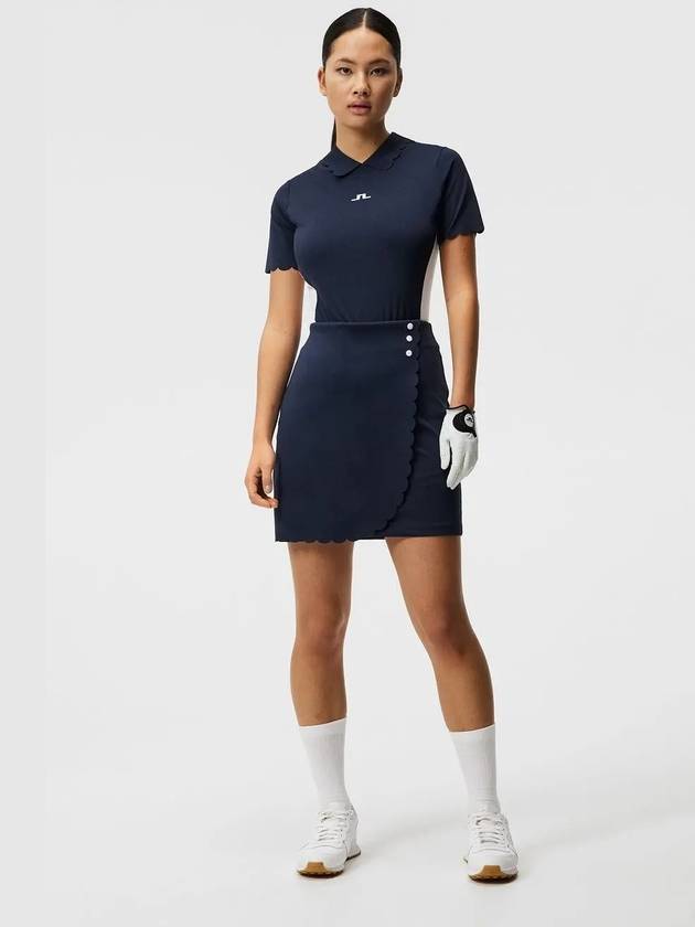 Golf Elina Regular Fit Short Sleeve T-Shirt Navy - J.LINDEBERG - BALAAN 4