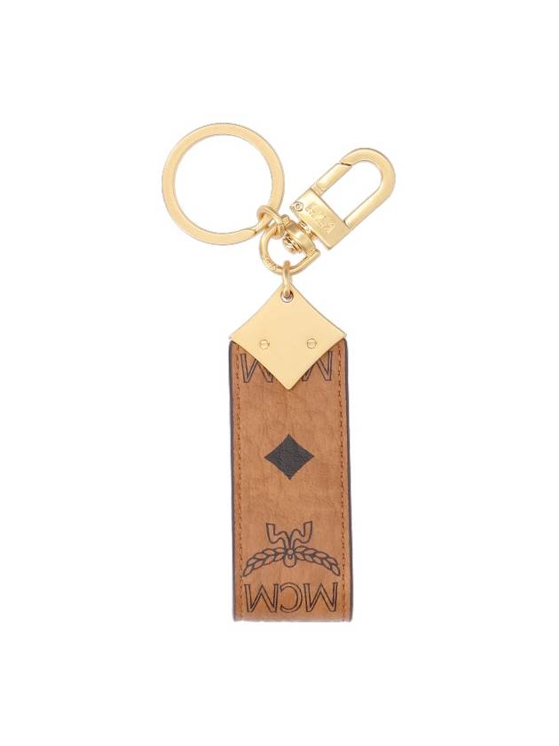 Aren Visetos Diamond Logo Key Holder Brown - MCM - BALAAN 3