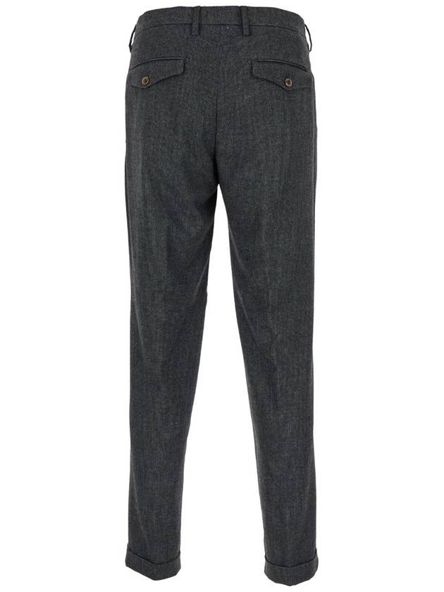 Grey High Waist Pants In Stretch Fabric Man - MYTHS - BALAAN 2