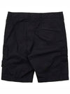 Light Stretch Cotton Bermuda Shorts Black - STONE ISLAND - BALAAN 3