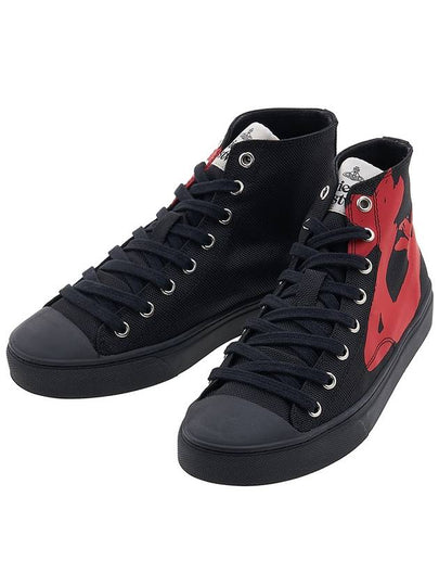 Primsol High Top Sneakers Black Red - VIVIENNE WESTWOOD - BALAAN 2