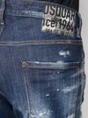 Men's Lettering Tab Crinkle This Cool Guy Denim Jeans - DSQUARED2 - BALAAN.