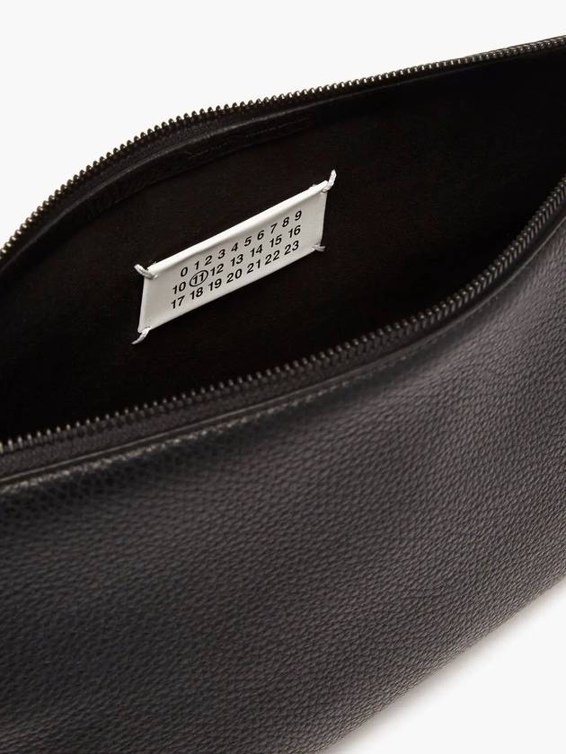 Men's Leather Clutch Bag Black - MAISON MARGIELA - BALAAN 4