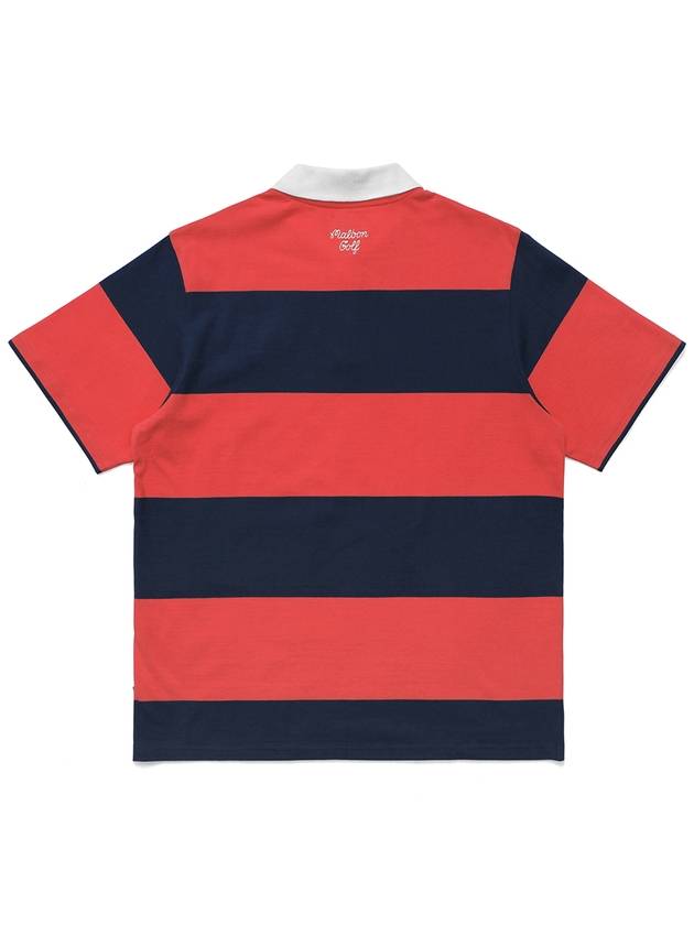 Wiz Collection Wizard Stripe Short Sleeve T-Shirt NAVY M3313LTS02NVY - MALBON GOLF - BALAAN 3