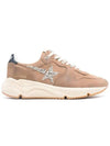 Running Glitter Star Low Top Sneakers Beige - GOLDEN GOOSE - BALAAN 2